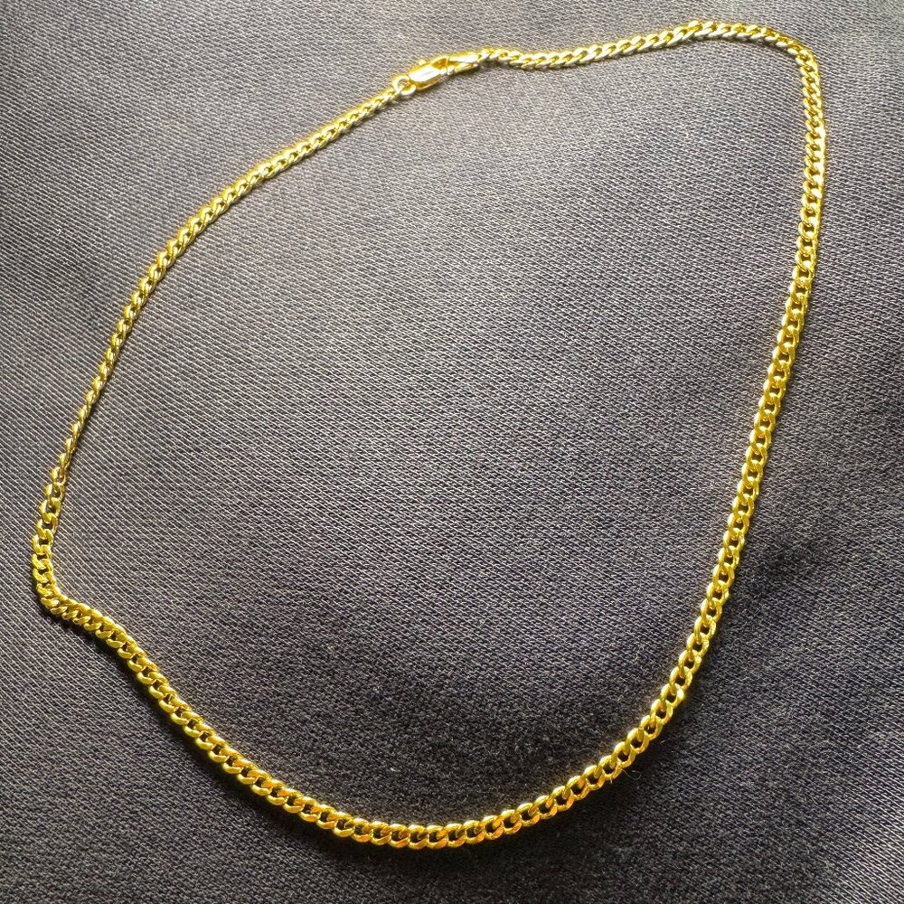 14k gold filled mini curb chain (16 inches) - Picture 5 of 5